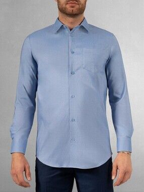 Arche Men’s Pale Blue Long Sleeve Dress Shirt